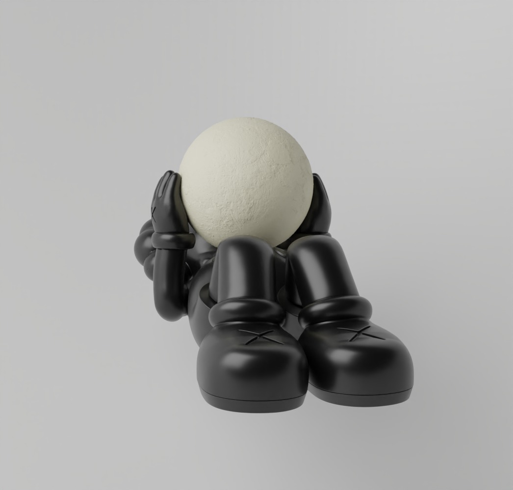 Kaws Holiday Shangai Fan Art Toy  3D print model_11