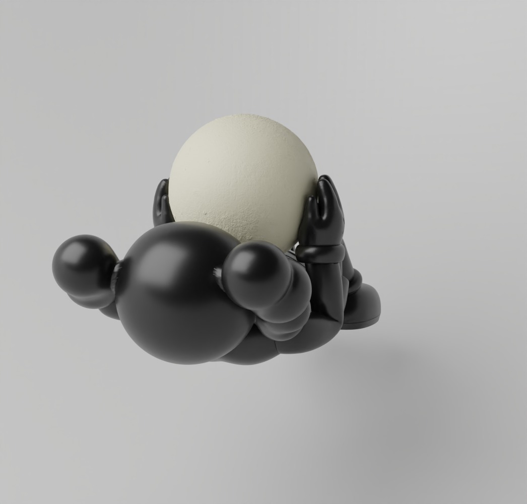Kaws Holiday Shangai Fan Art Toy  3D print model_5