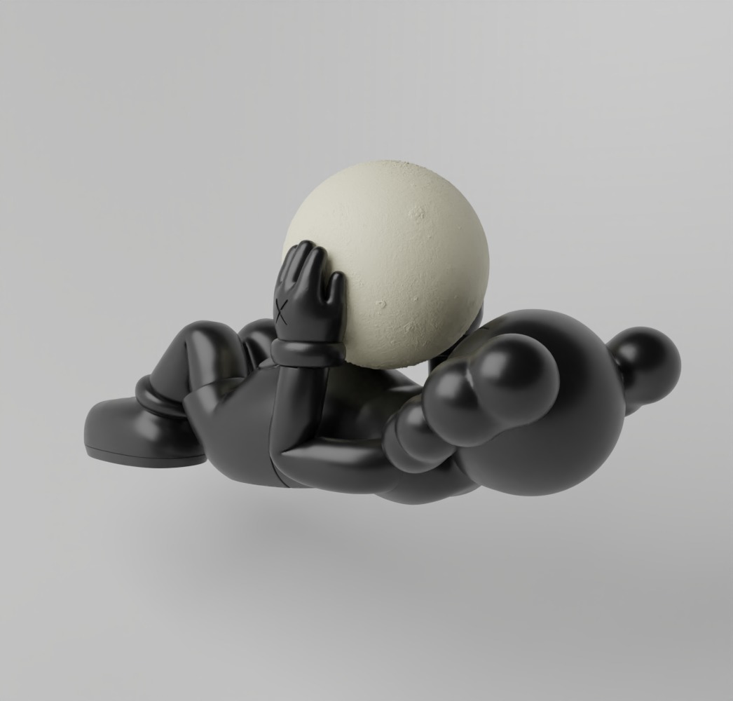 Kaws Holiday Shangai Fan Art Toy  3D print model_7