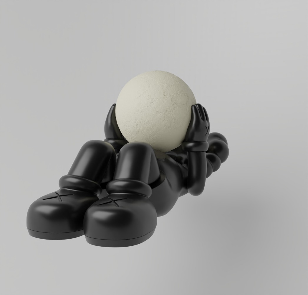 Kaws Holiday Shangai Fan Art Toy  3D print model_10