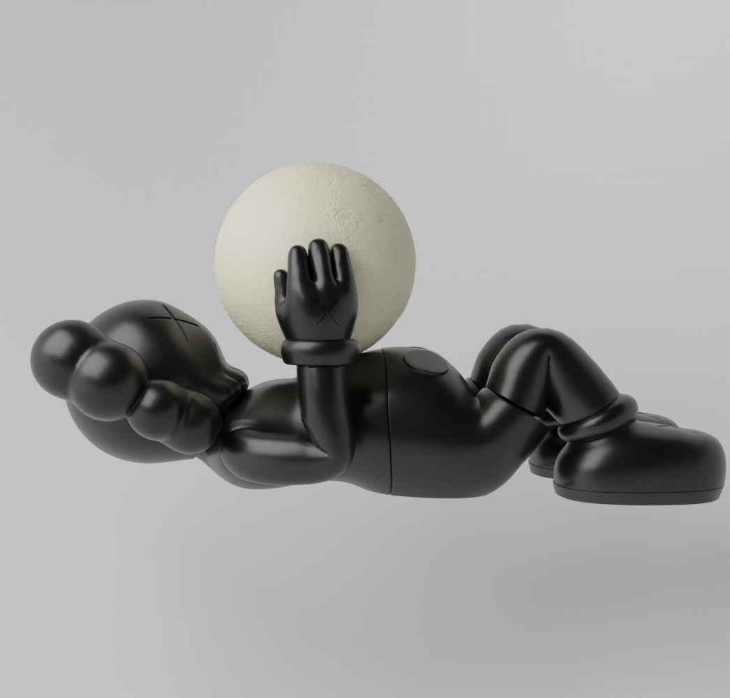 Kaws Holiday Shangai Fan Art Toy  3D print model_2