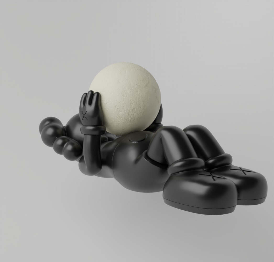 Kaws Holiday Shangai Fan Art Toy  3D print model_12