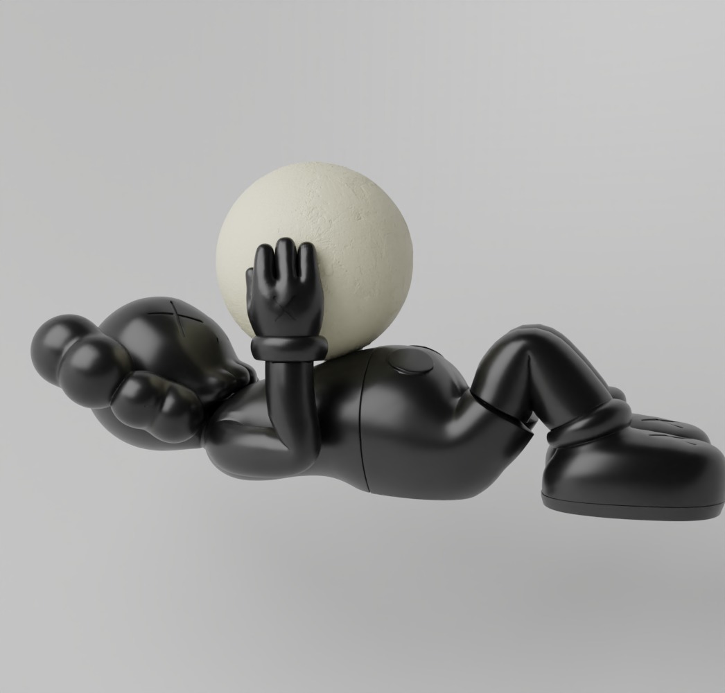 Kaws Holiday Shangai Fan Art Toy  3D print model_14