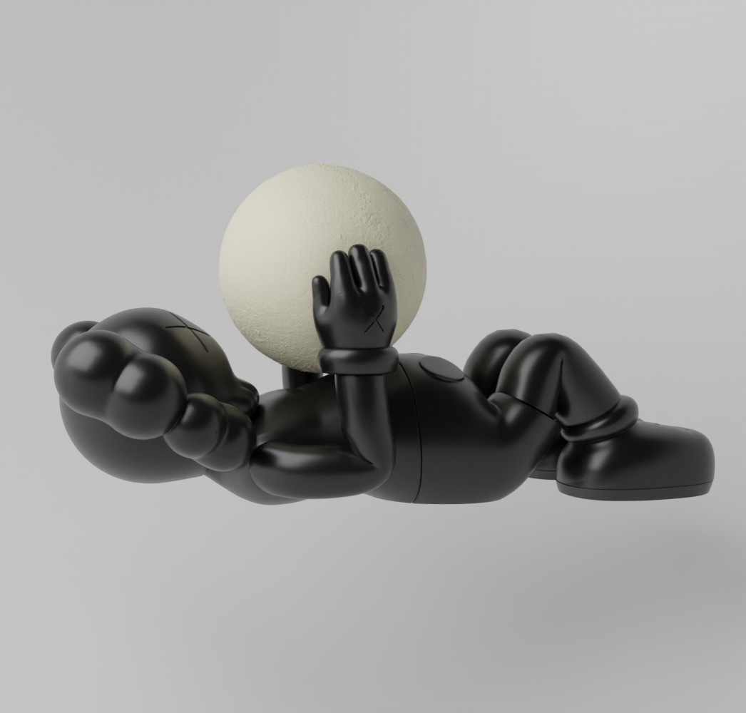Kaws Holiday Shangai Fan Art Toy  3D print model_3