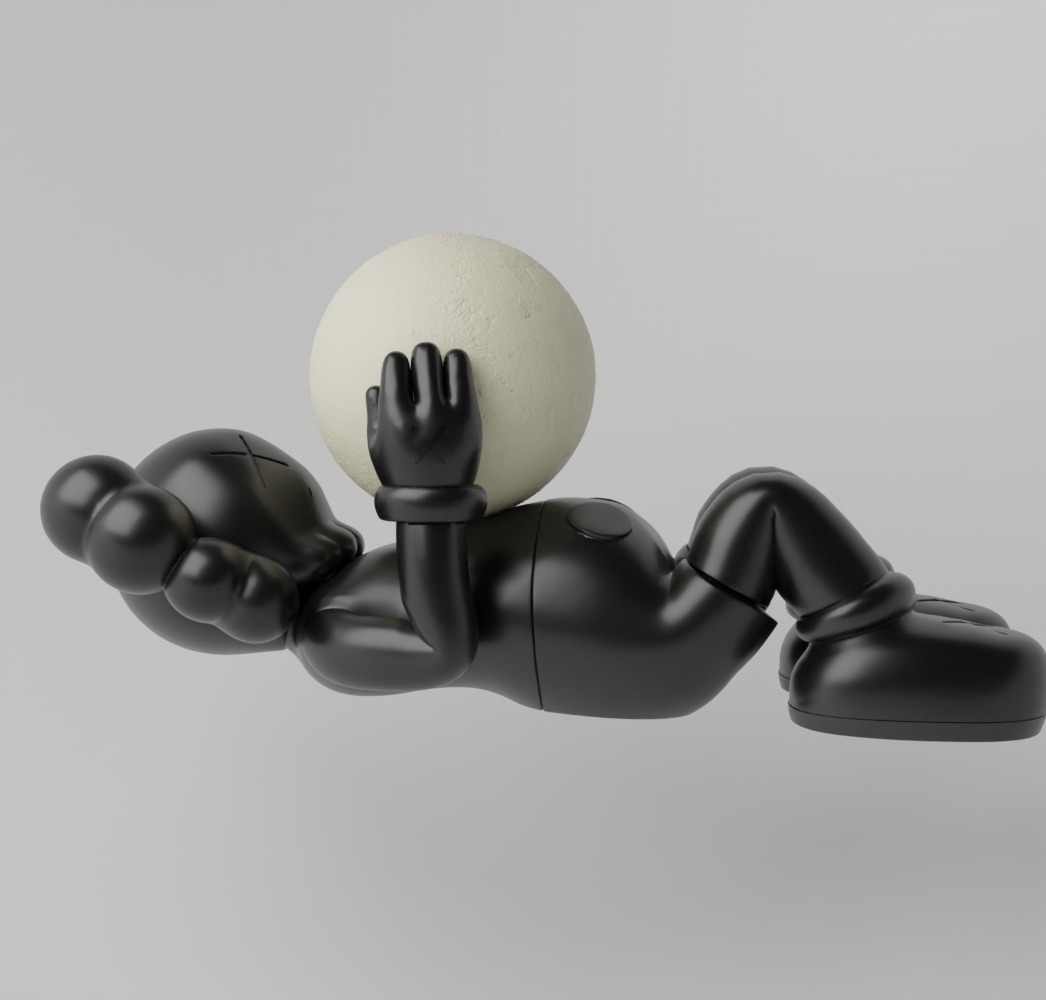Kaws Holiday Shangai Fan Art Toy  3D print model_15