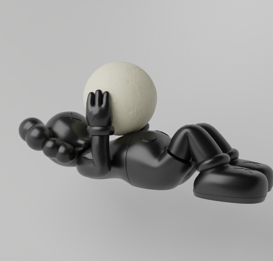 Kaws Holiday Shangai Fan Art Toy  3D print model_13
