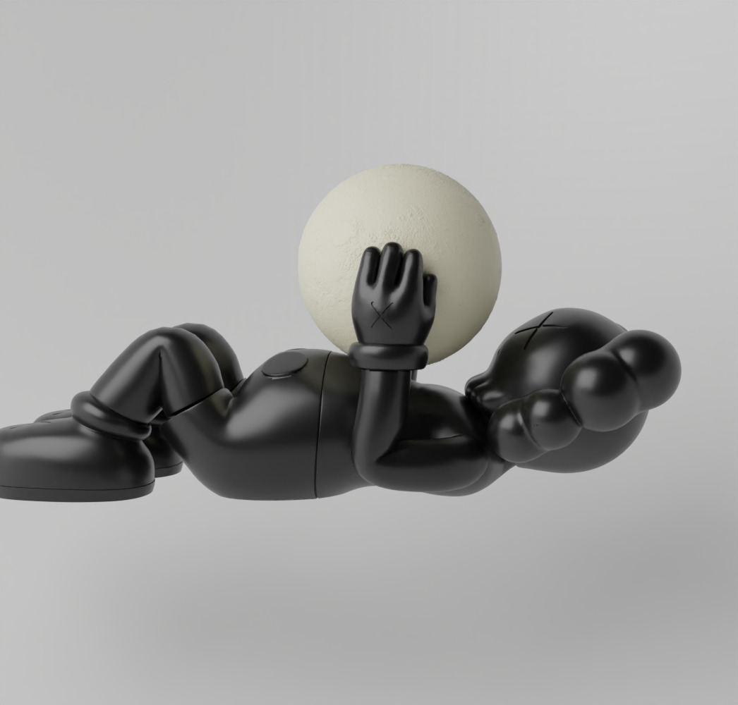 Kaws Holiday Shangai Fan Art Toy  3D print model_8