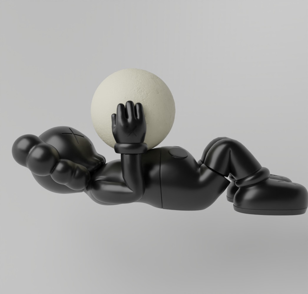 Kaws Holiday Shangai Fan Art Toy  3D print model_1