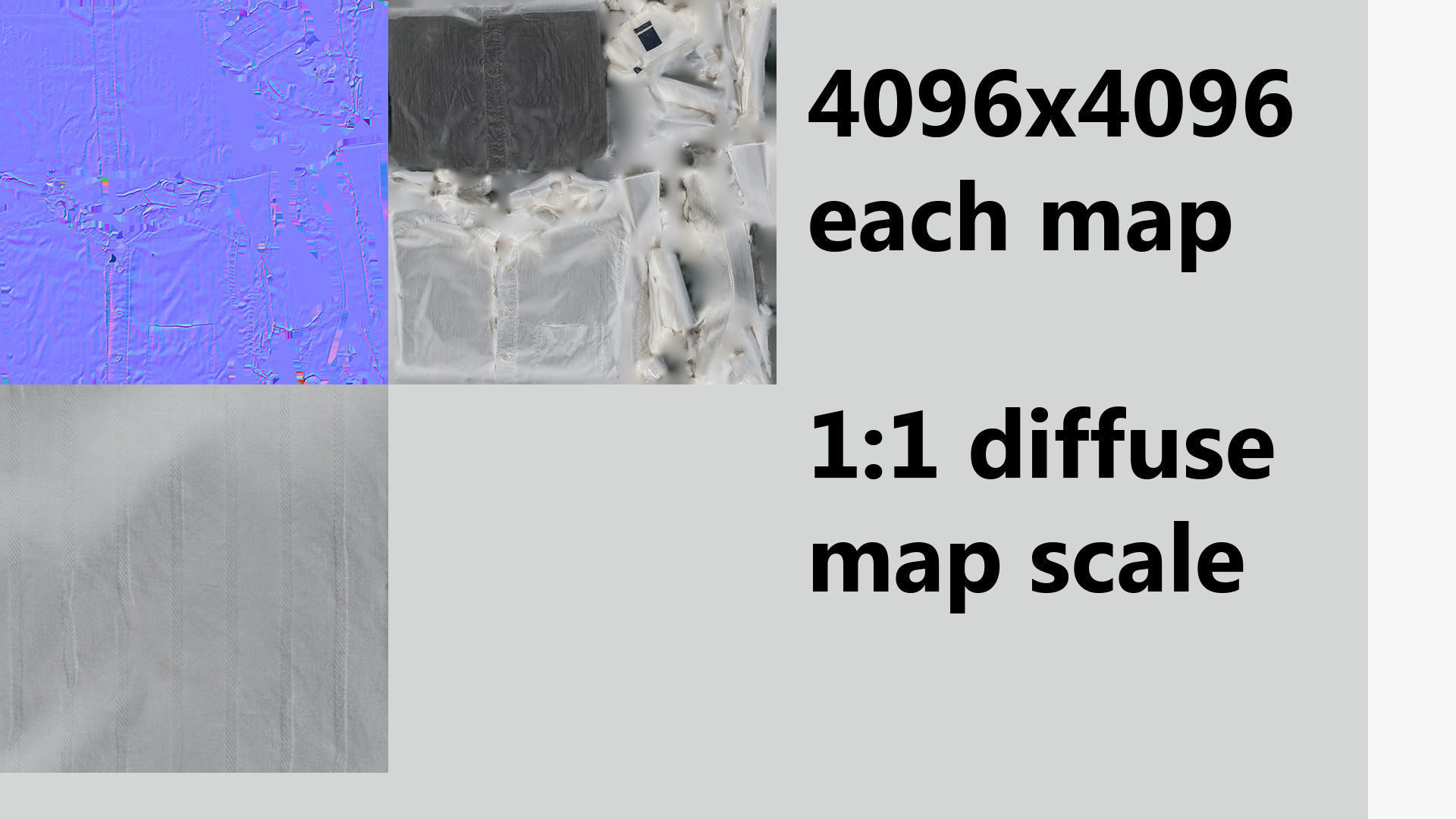 White generic folded shirt with business casual style 3D model_7