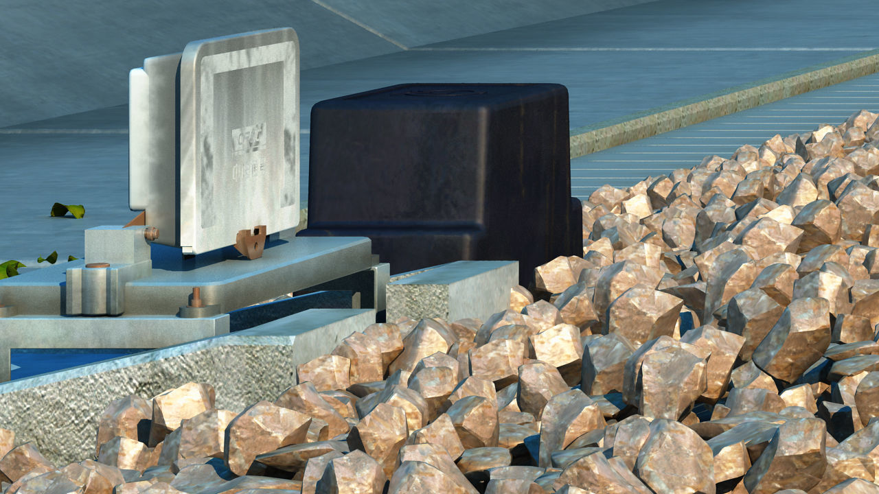 Railway track facilities 3D model_6