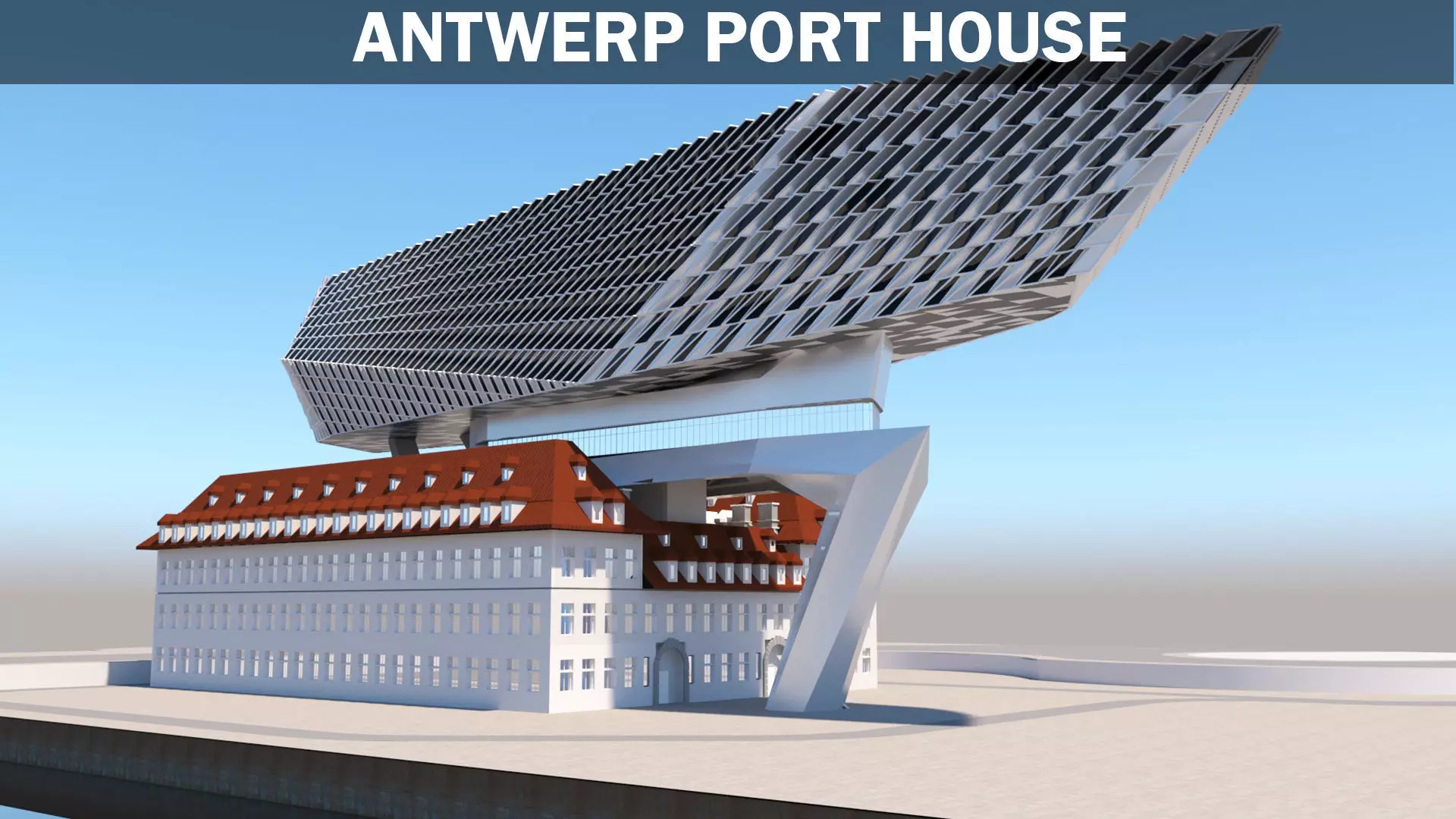 Antwerp Port House 3D model
