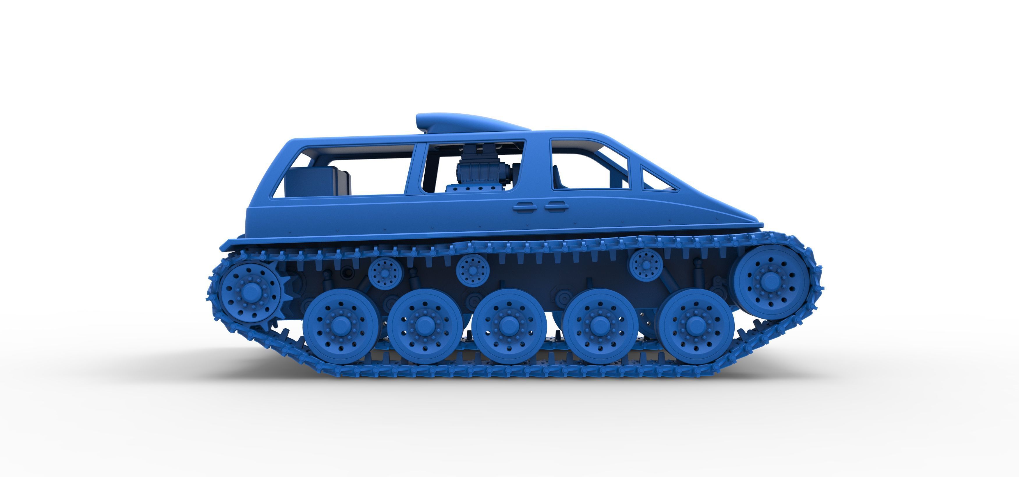 Vintage Monster tank Version 6 Scale 1 to 25 3D print model_46