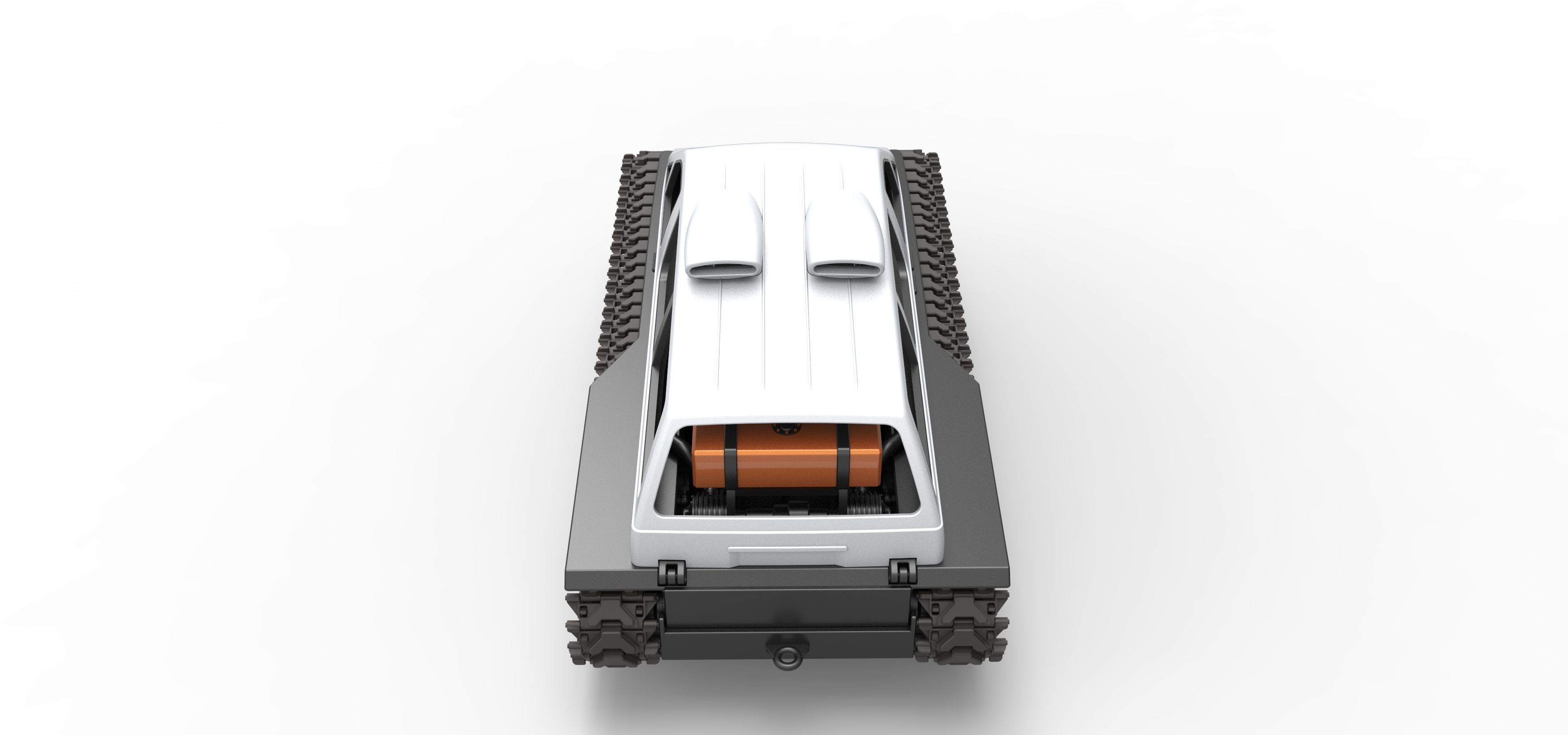 Vintage Monster tank Version 6 Scale 1 to 25 3D print model_17