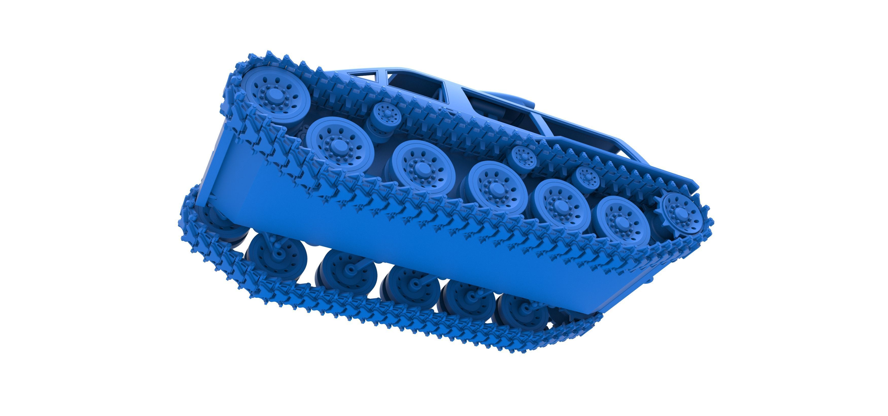 Vintage Monster tank Version 6 Scale 1 to 25 3D print model_30