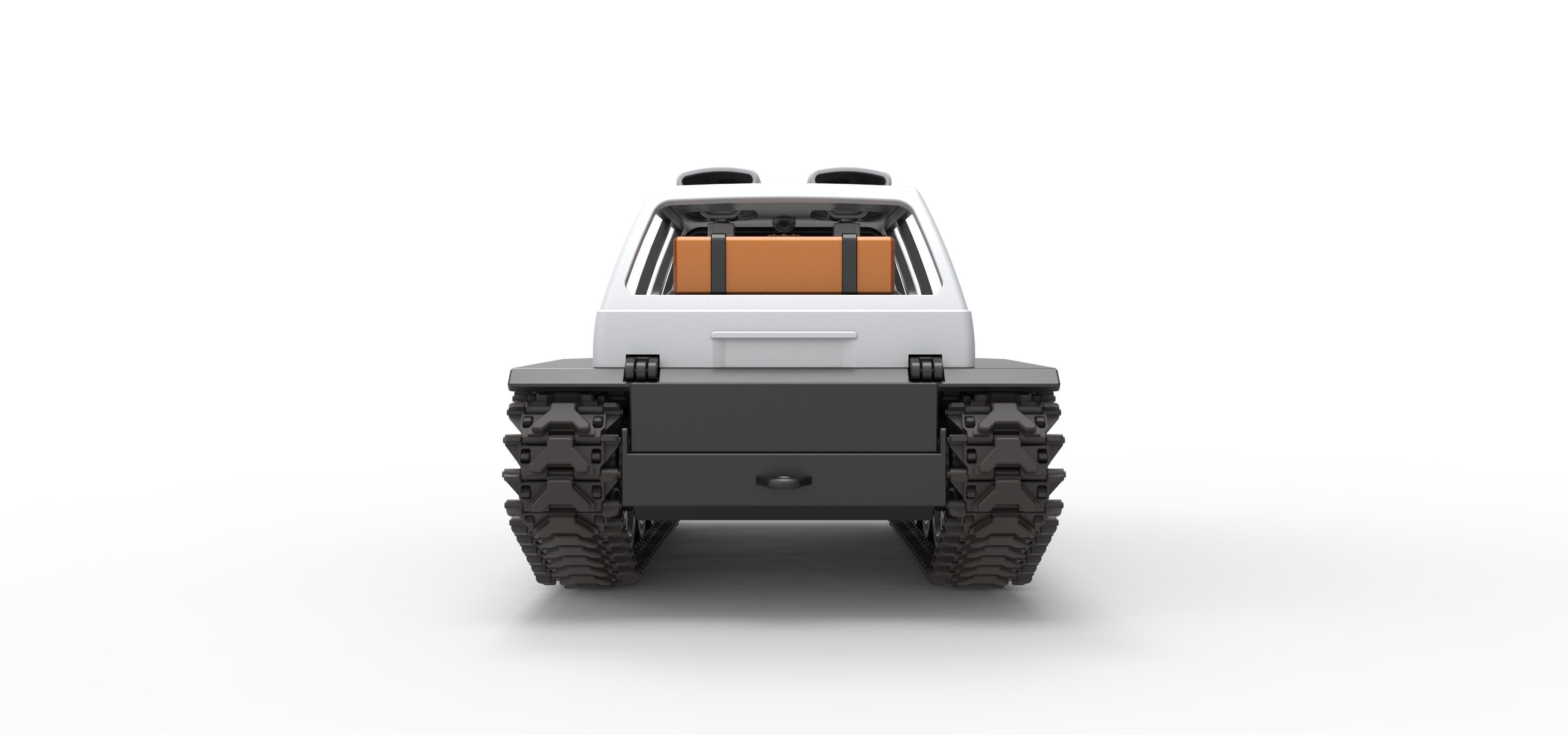 Vintage Monster tank Version 6 Scale 1 to 25 3D print model_16