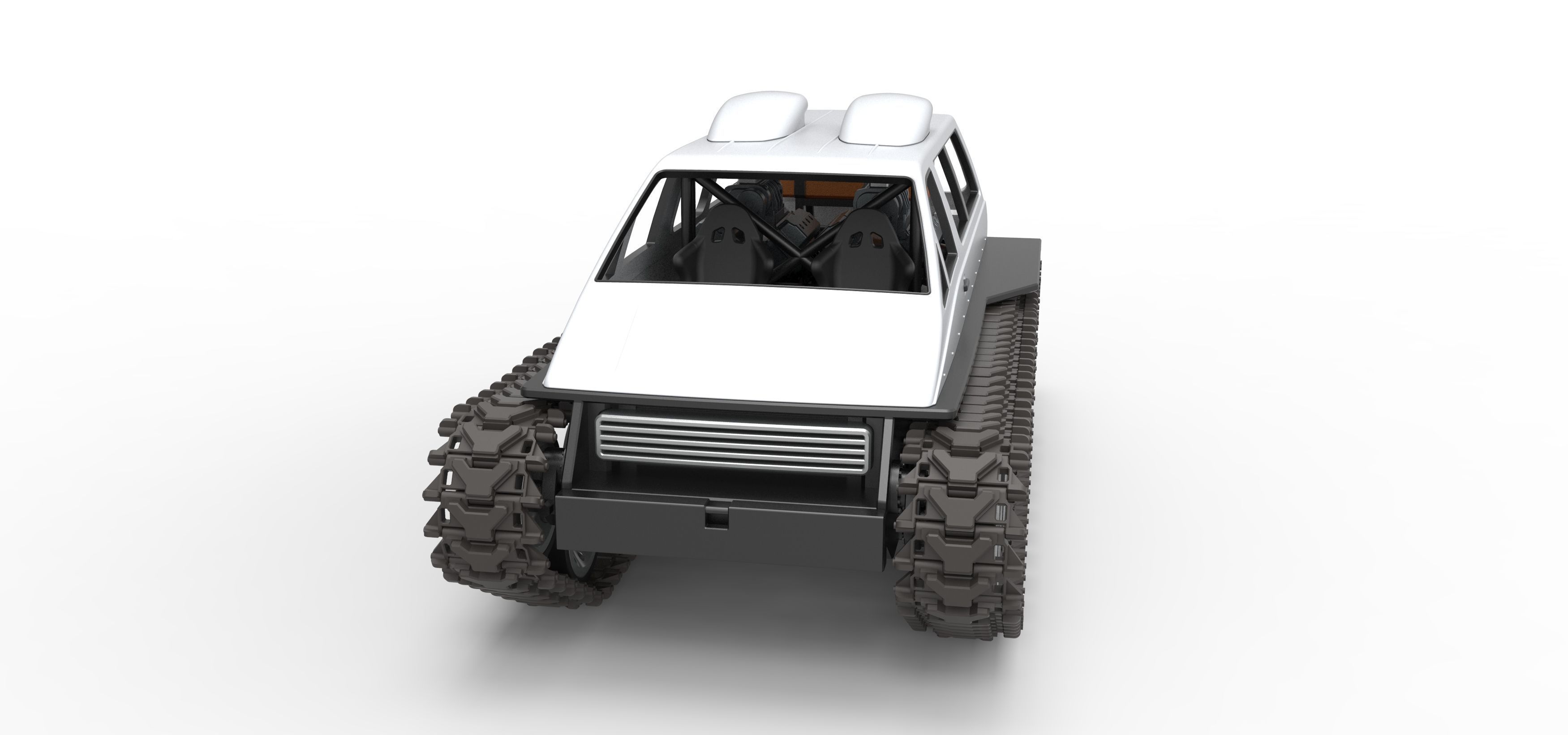 Vintage Monster tank Version 6 Scale 1 to 25 3D print model_5