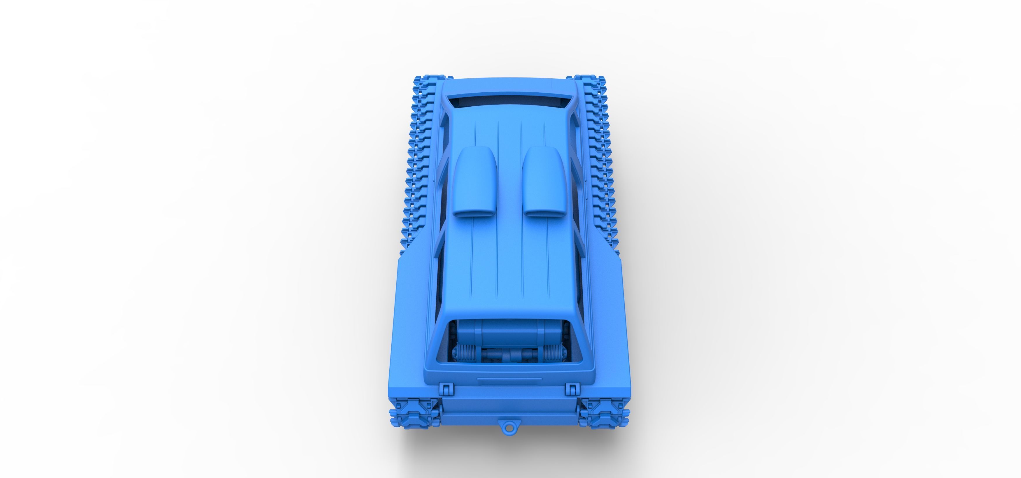 Vintage Monster tank Version 6 Scale 1 to 25 3D print model_44