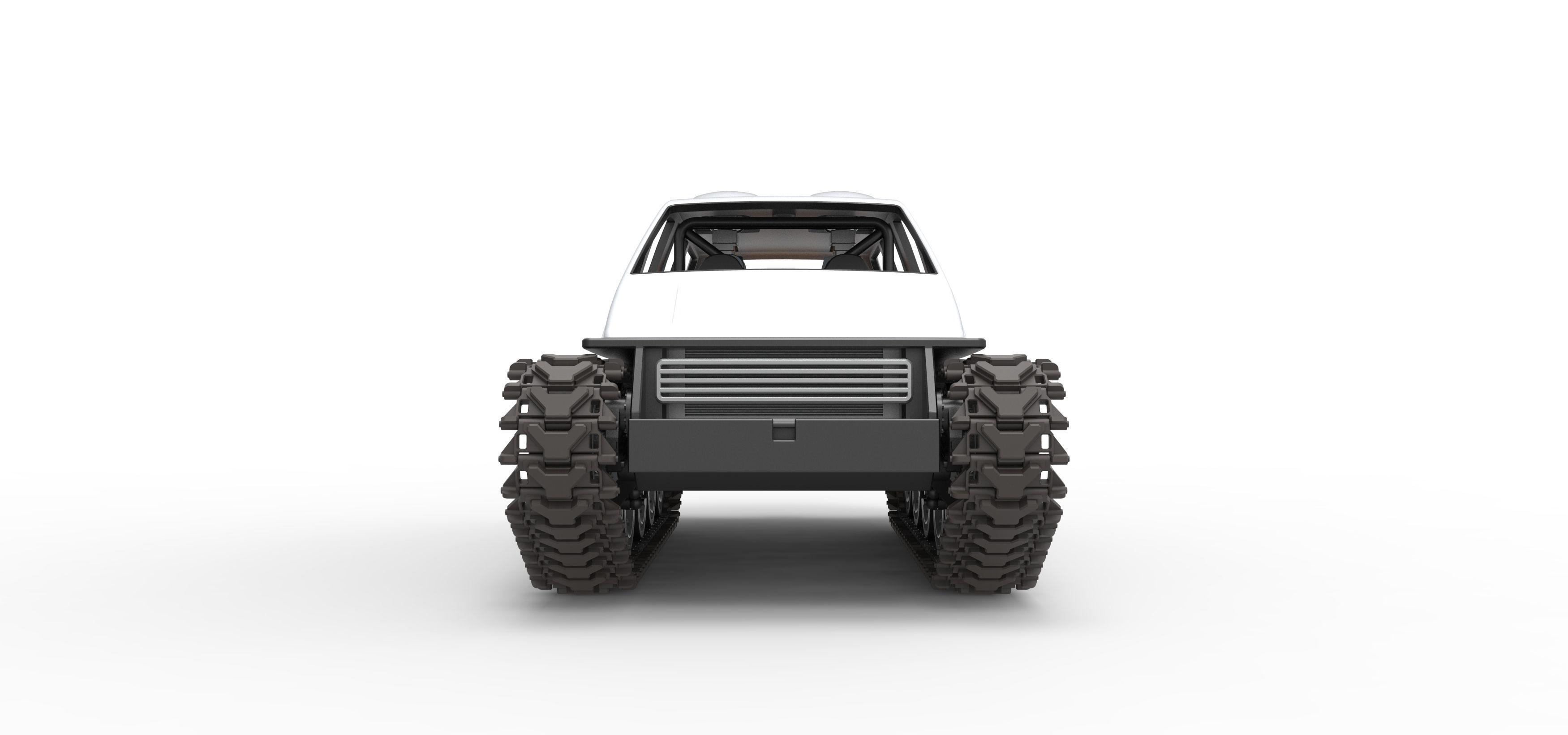 Vintage Monster tank Version 6 Scale 1 to 25 3D print model_7