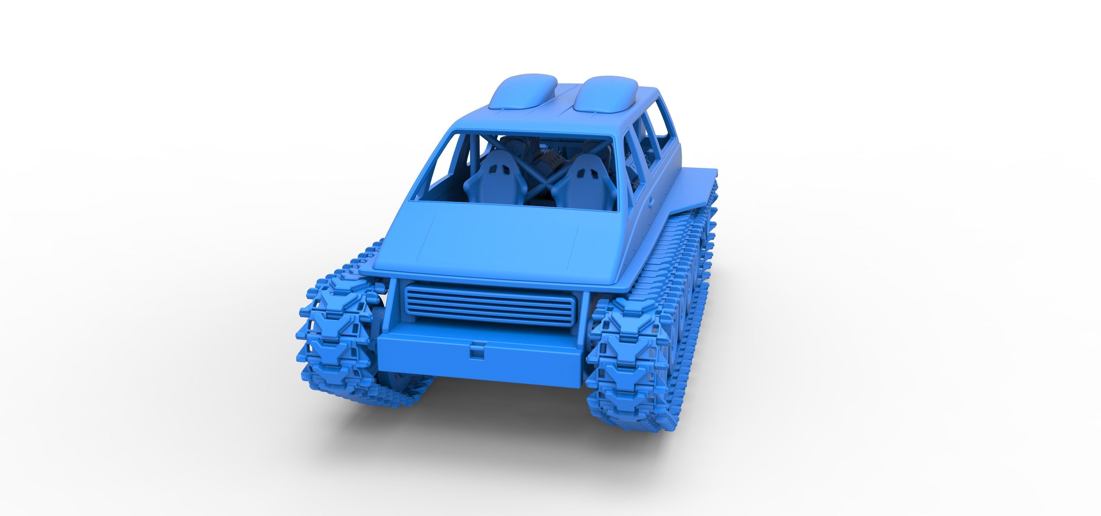 Vintage Monster tank Version 6 Scale 1 to 25 3D print model_32