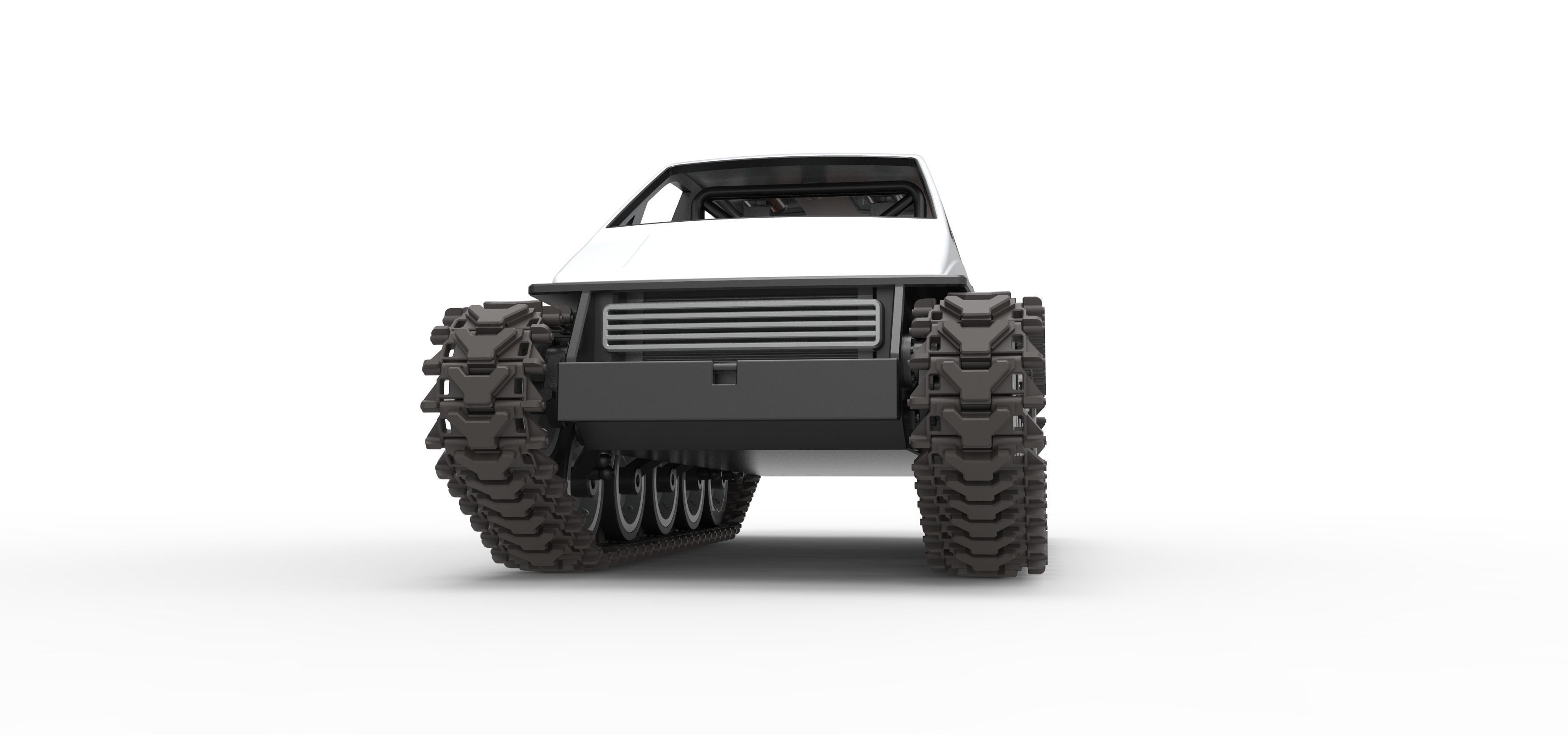 Vintage Monster tank Version 6 Scale 1 to 25 3D print model_6