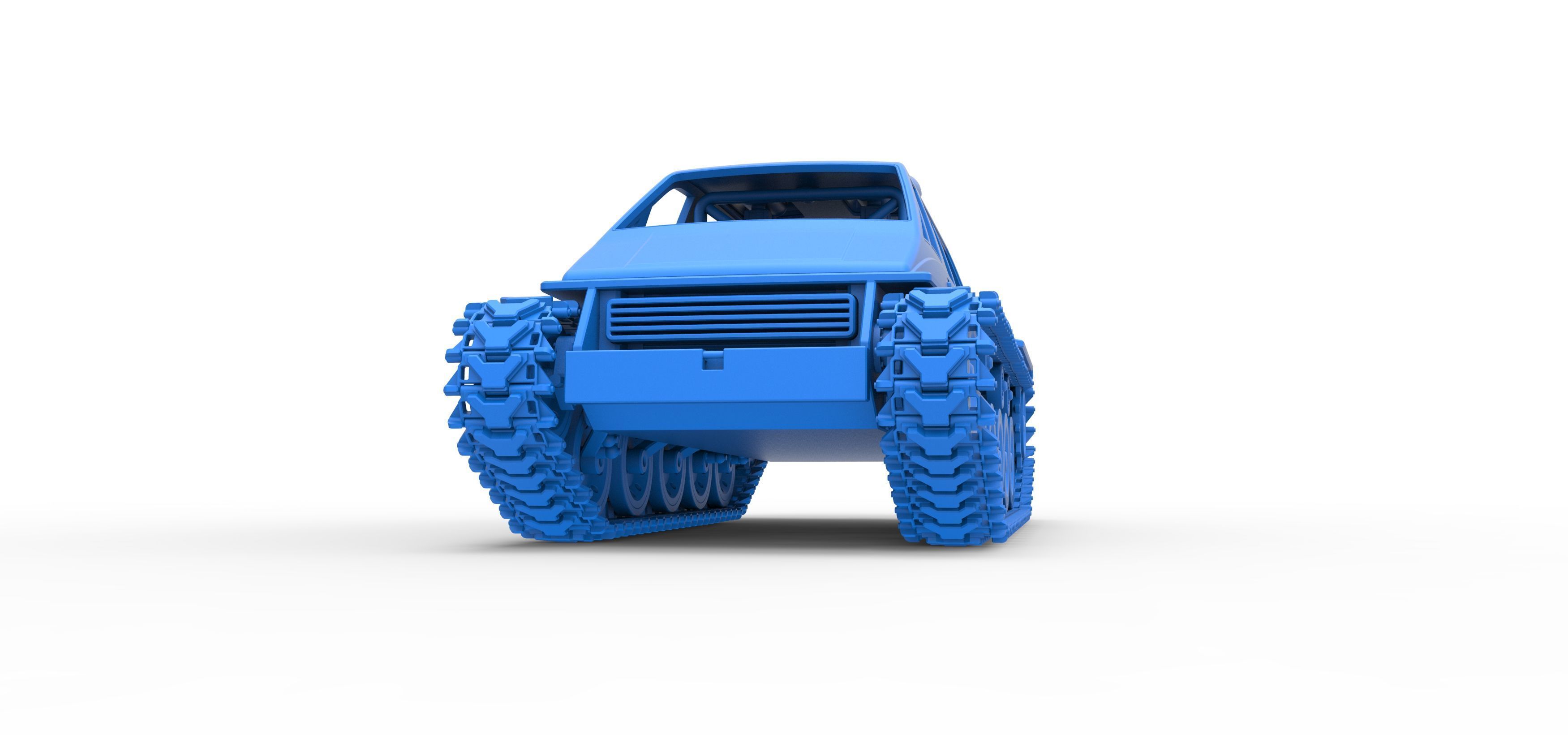 Vintage Monster tank Version 6 Scale 1 to 25 3D print model_33