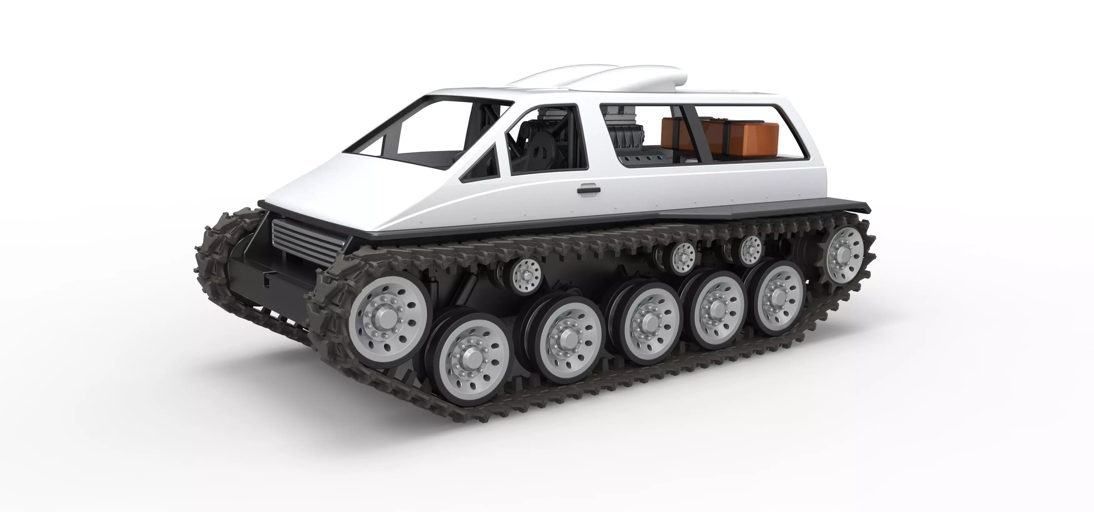 Vintage Monster tank Version 6 Scale 1 to 25 3D print model_0