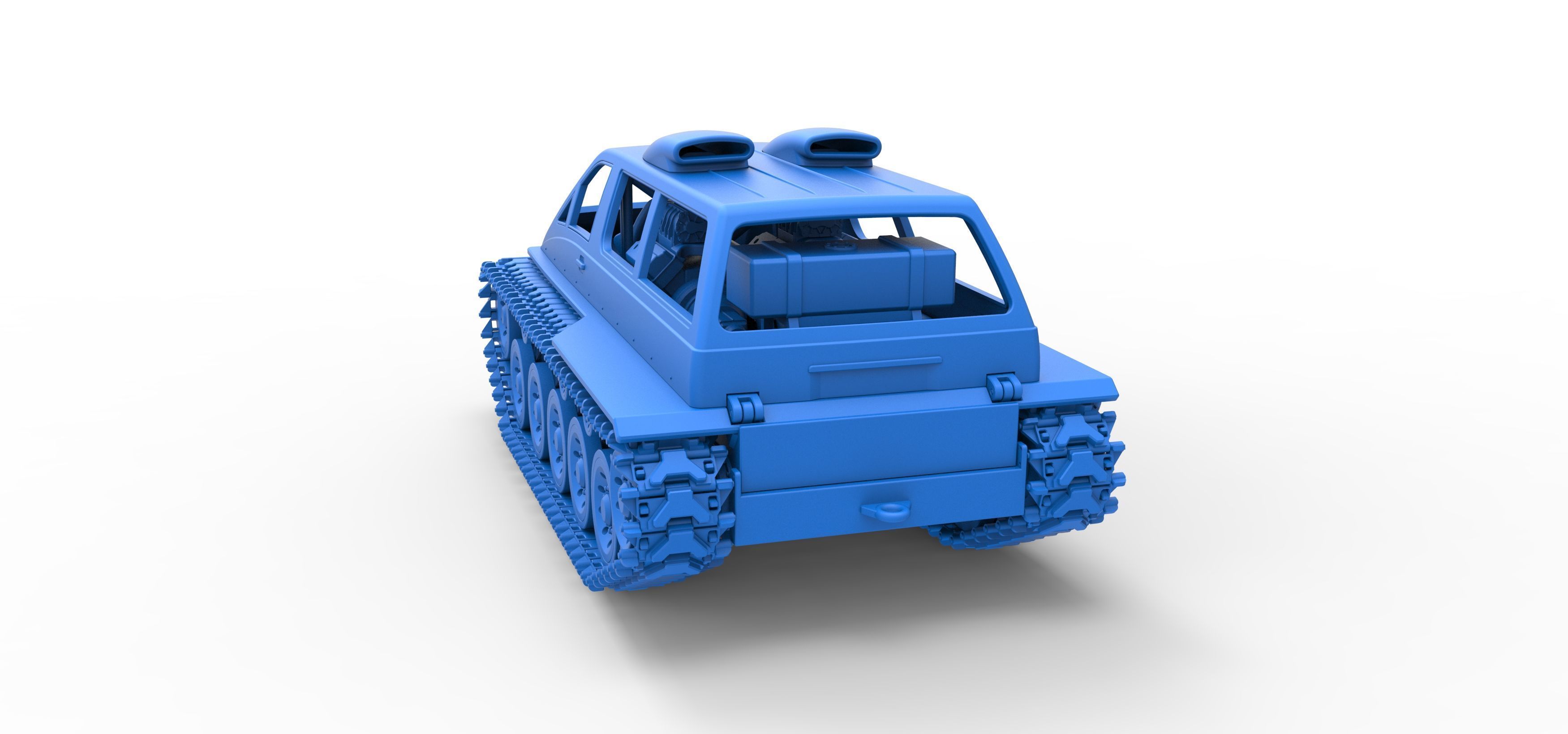 Vintage Monster tank Version 6 Scale 1 to 25 3D print model_41