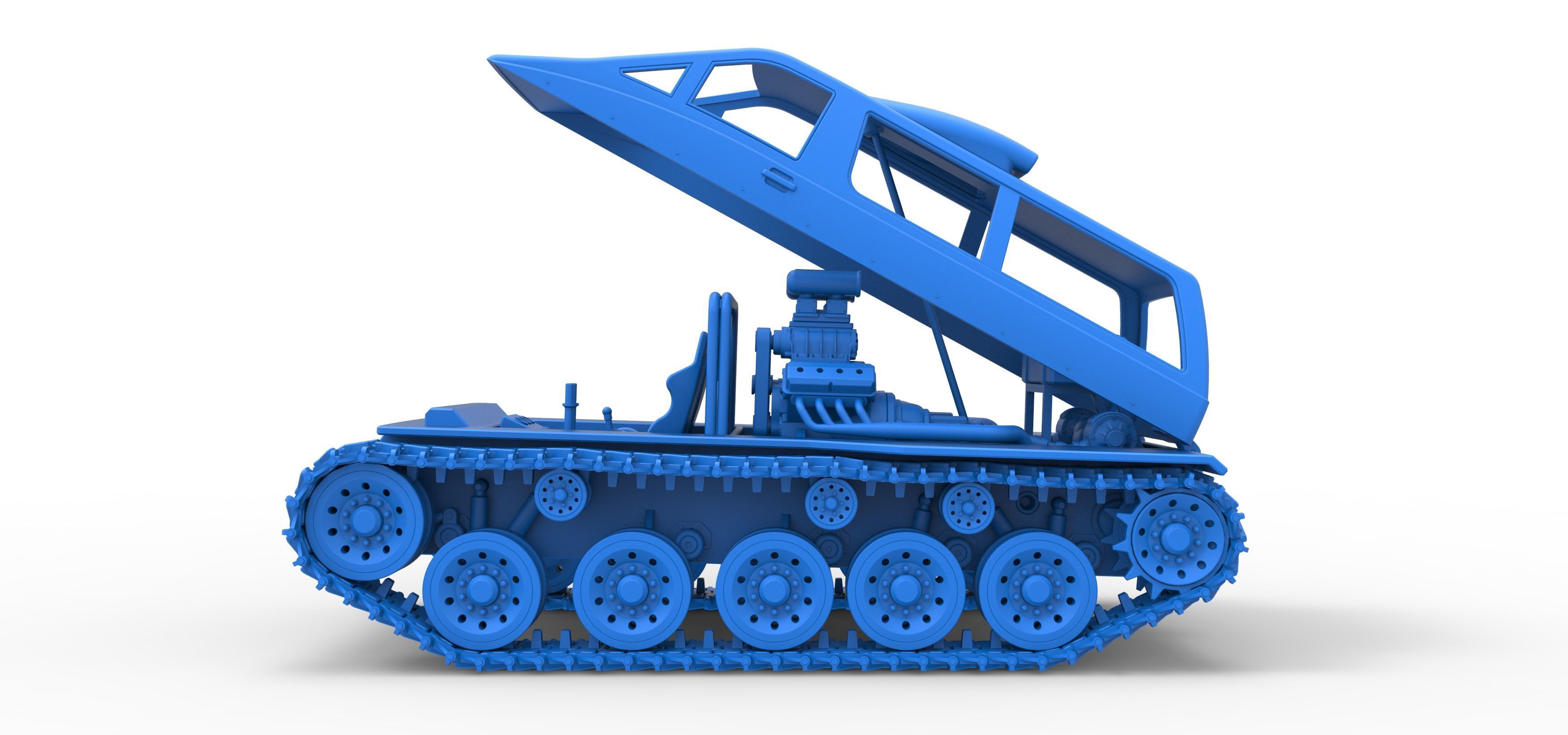 Vintage Monster tank Version 6 Scale 1 to 25 3D print model_52