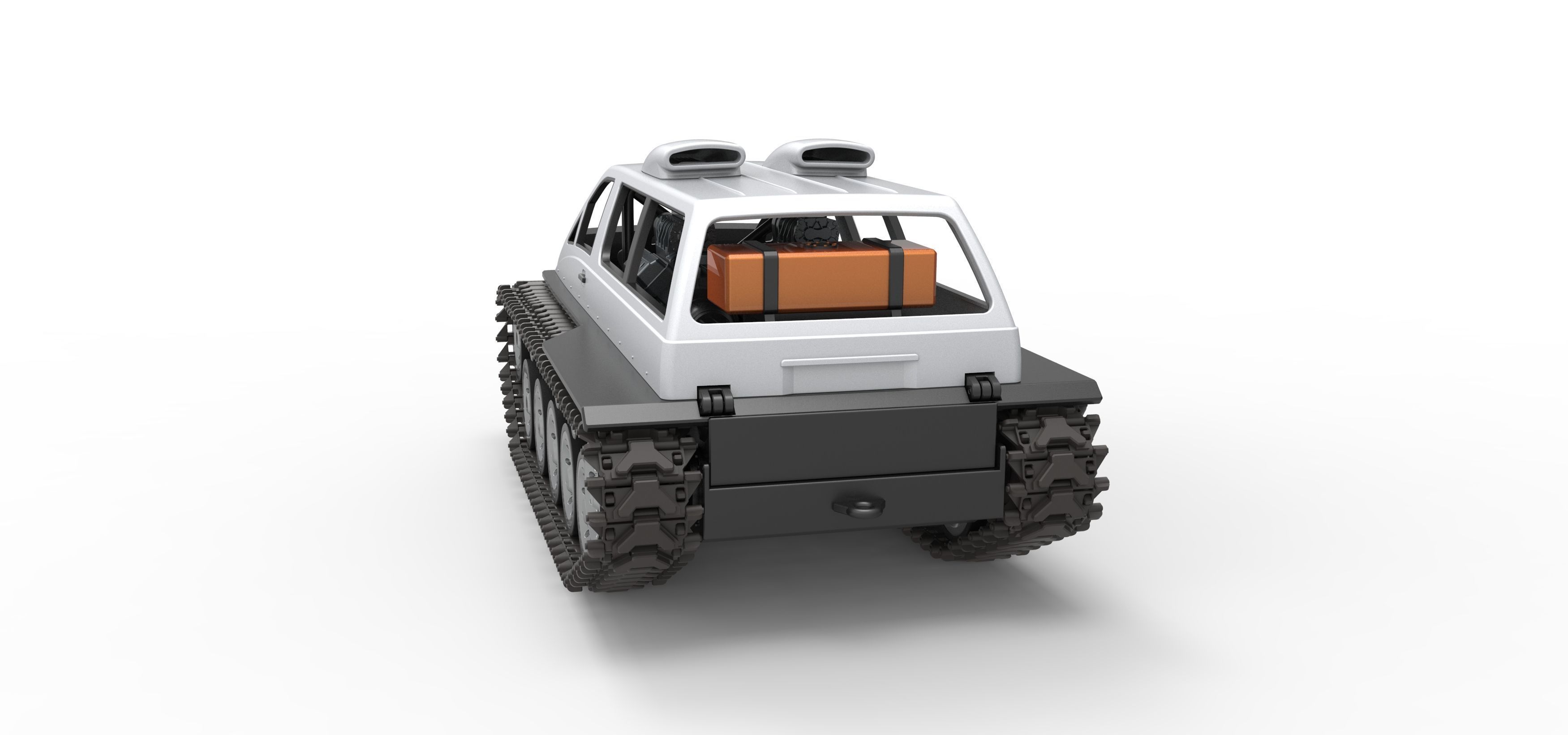 Vintage Monster tank Version 6 Scale 1 to 25 3D print model_14