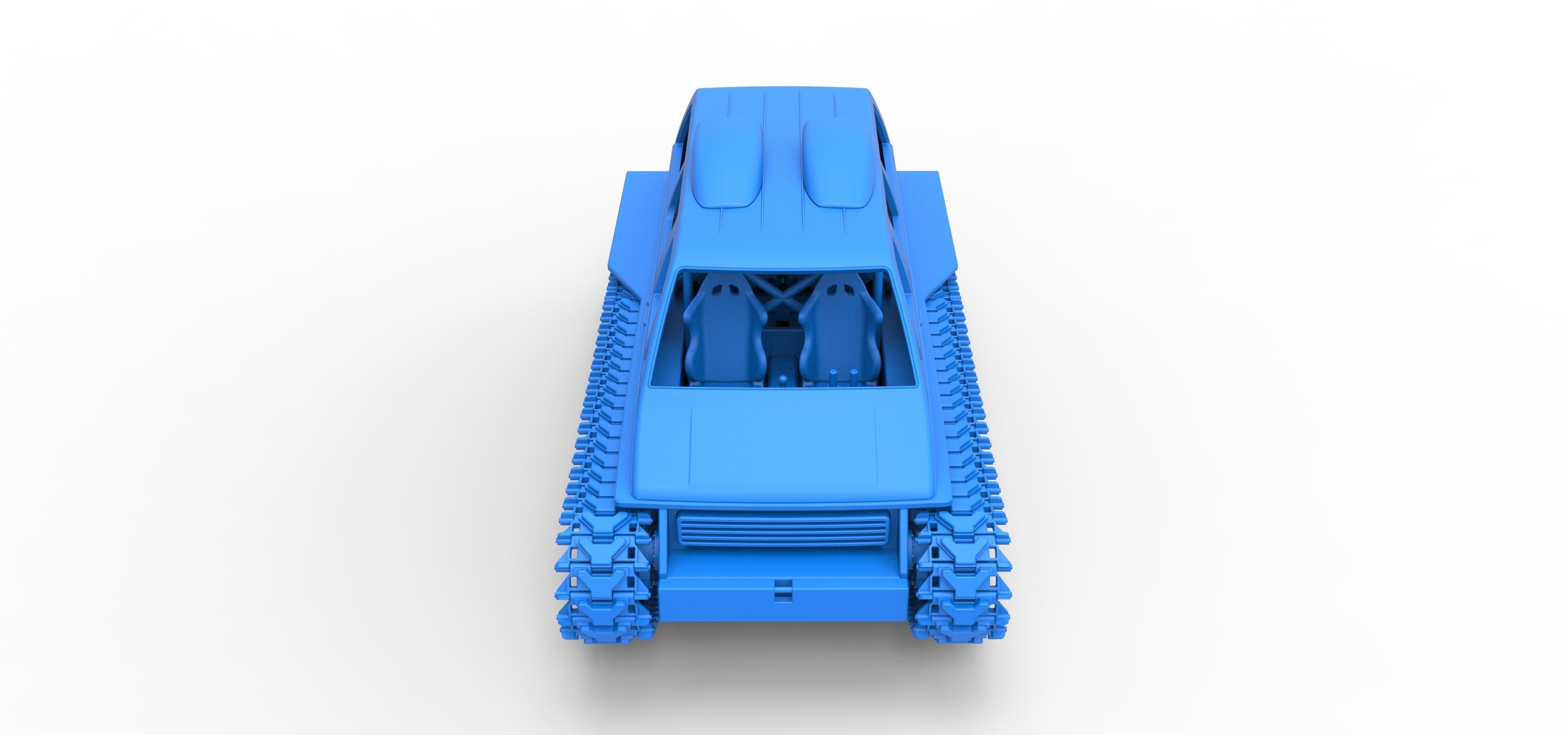 Vintage Monster tank Version 6 Scale 1 to 25 3D print model_35