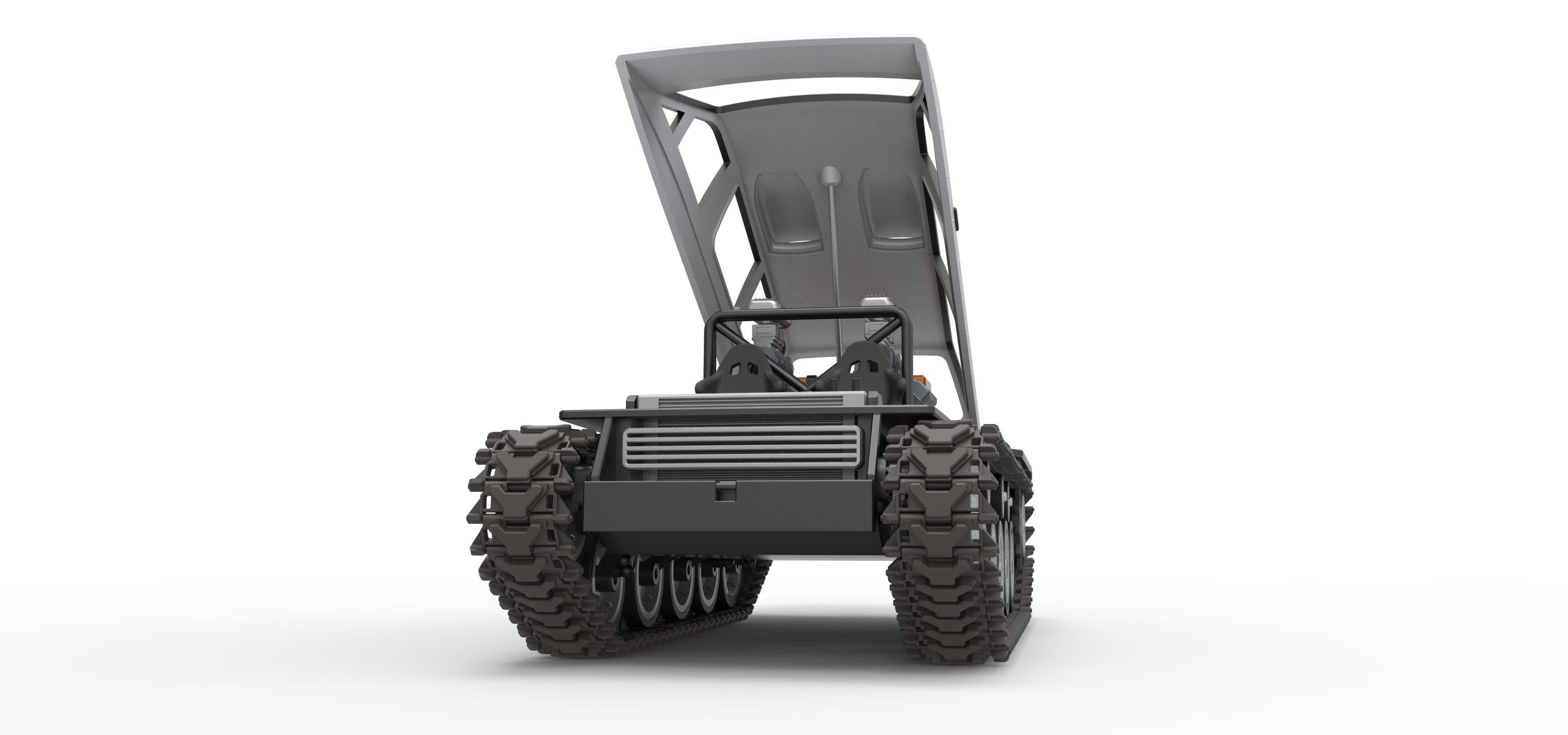 Vintage Monster tank Version 6 Scale 1 to 25 3D print model_24