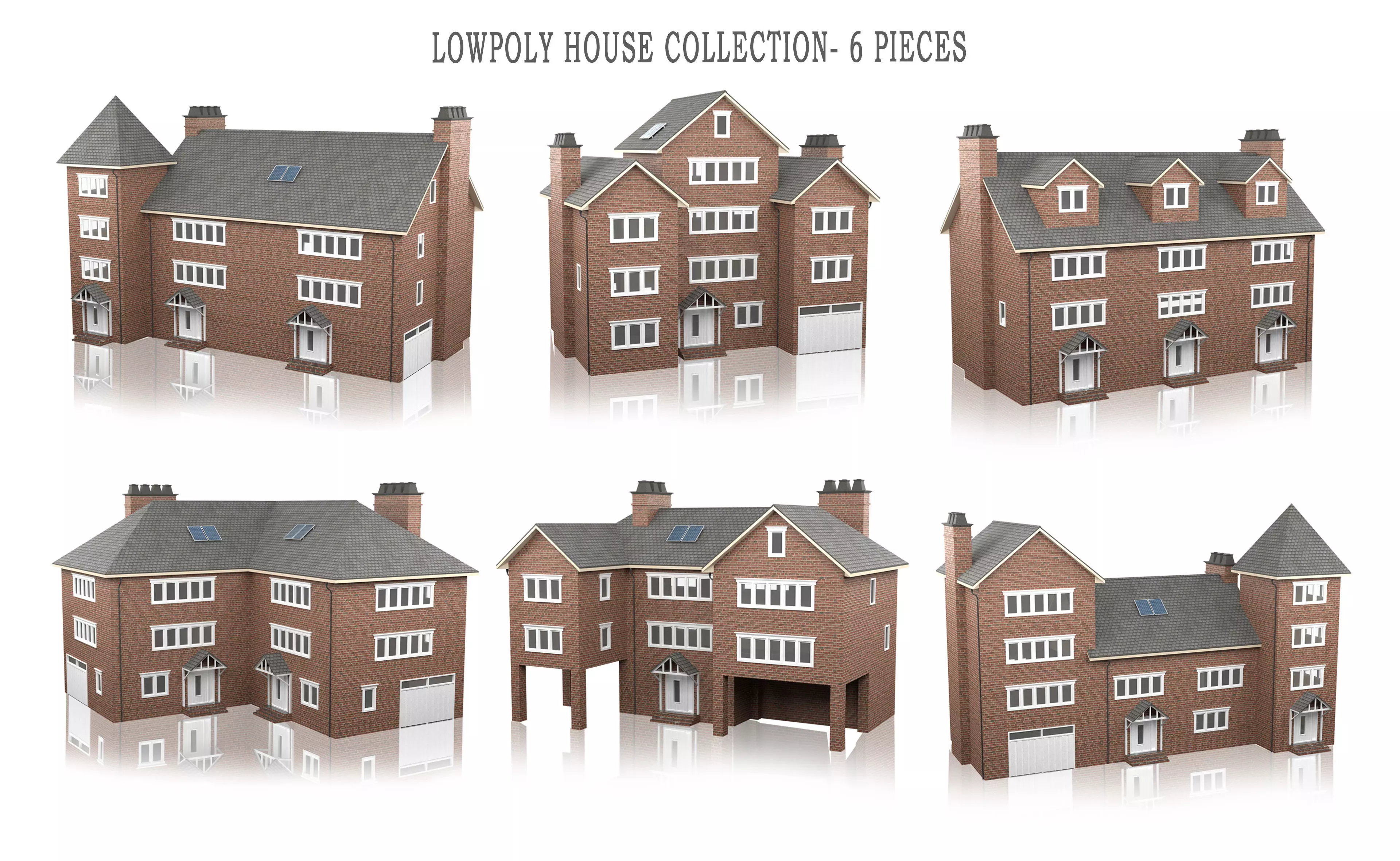 British House Design Collection - 6 Pieces _0