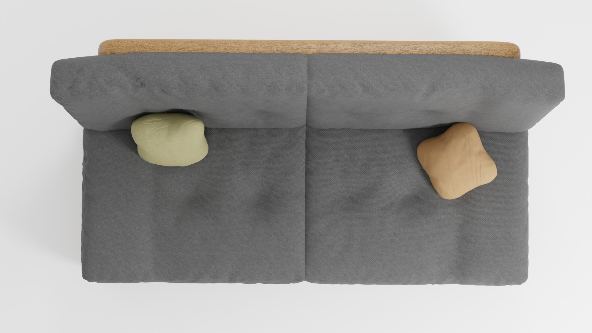 Compact stylish sofa in dark colors with soft upholstery 3D model_5