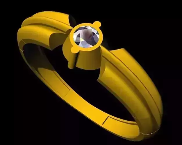 Solitaire Ring 3dm file