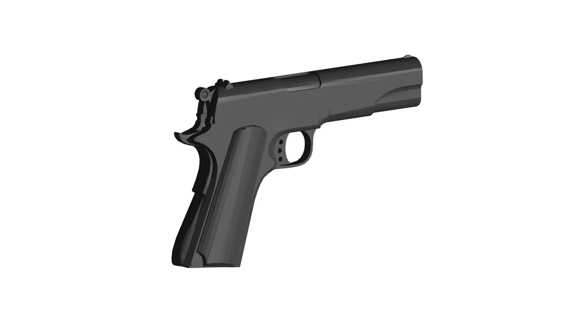 M1911 pistol 3D model_0