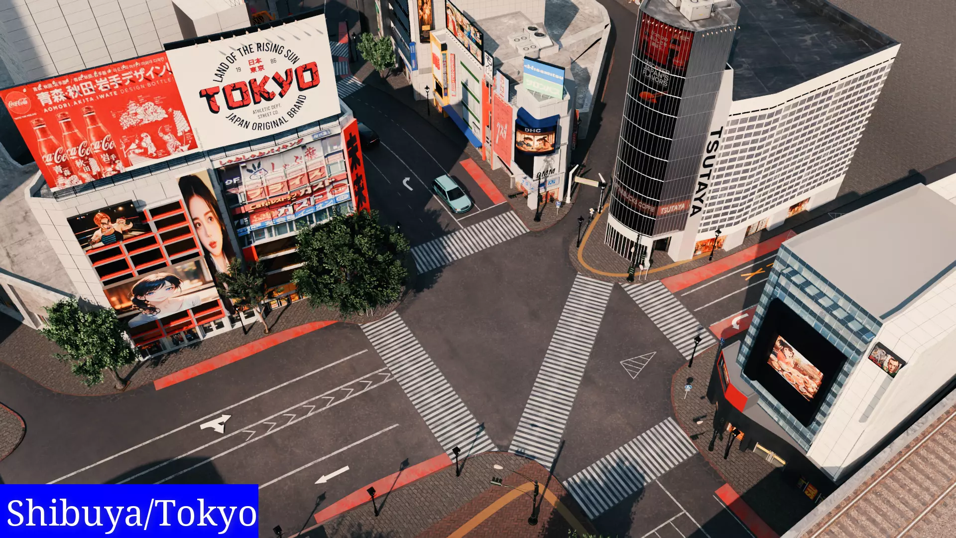 Shibuya Scramble Crossing Shibuya City Tokyo Japan 3D model | CGTrader