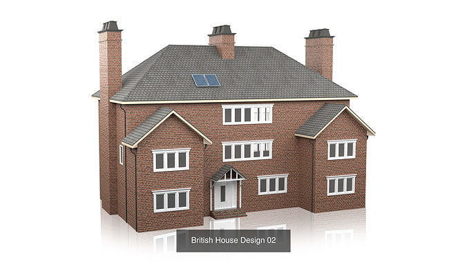 British House Design Collection - 12 Pieces 3D Model Pack 6