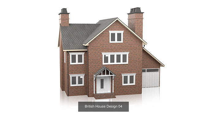 British House Design Collection - 12 Pieces 3D Model Pack 7
