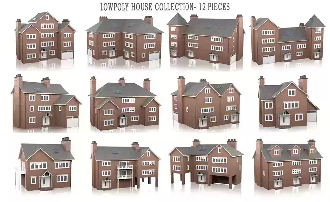 British House Design Collection - 12 Pieces