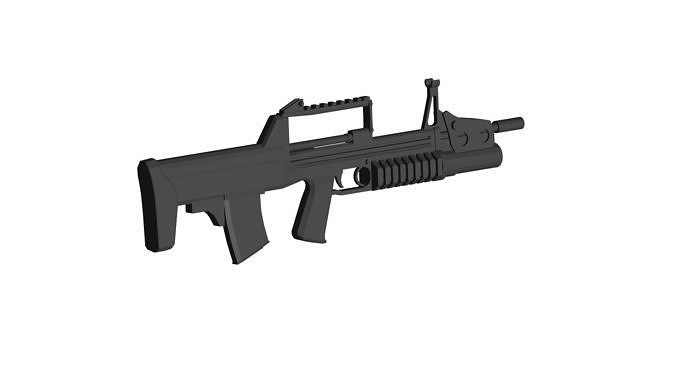 ADS amphibious rifle 3D model