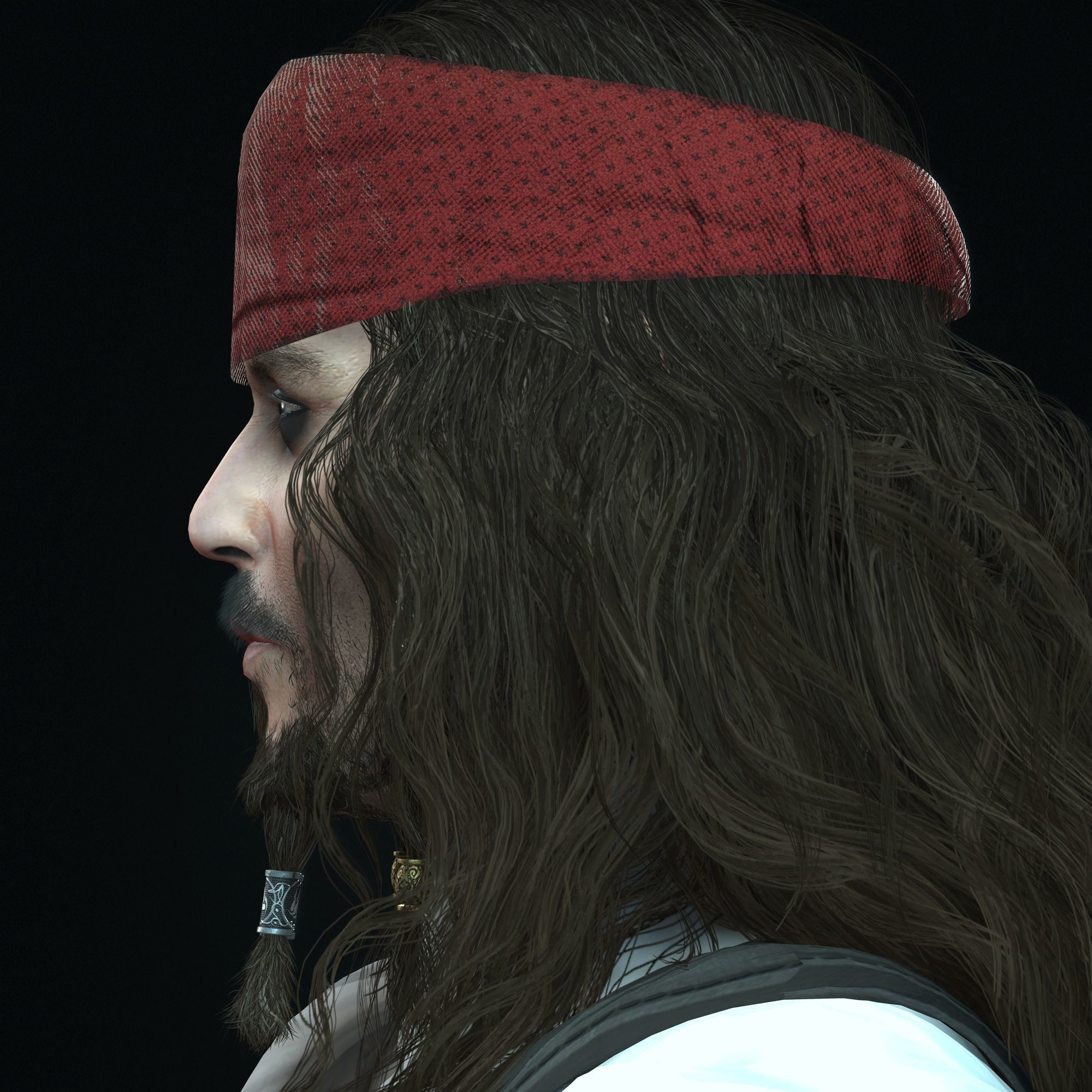 Johnny Depp 3D Model Low-poly 3D model Low-poly 3D model_4