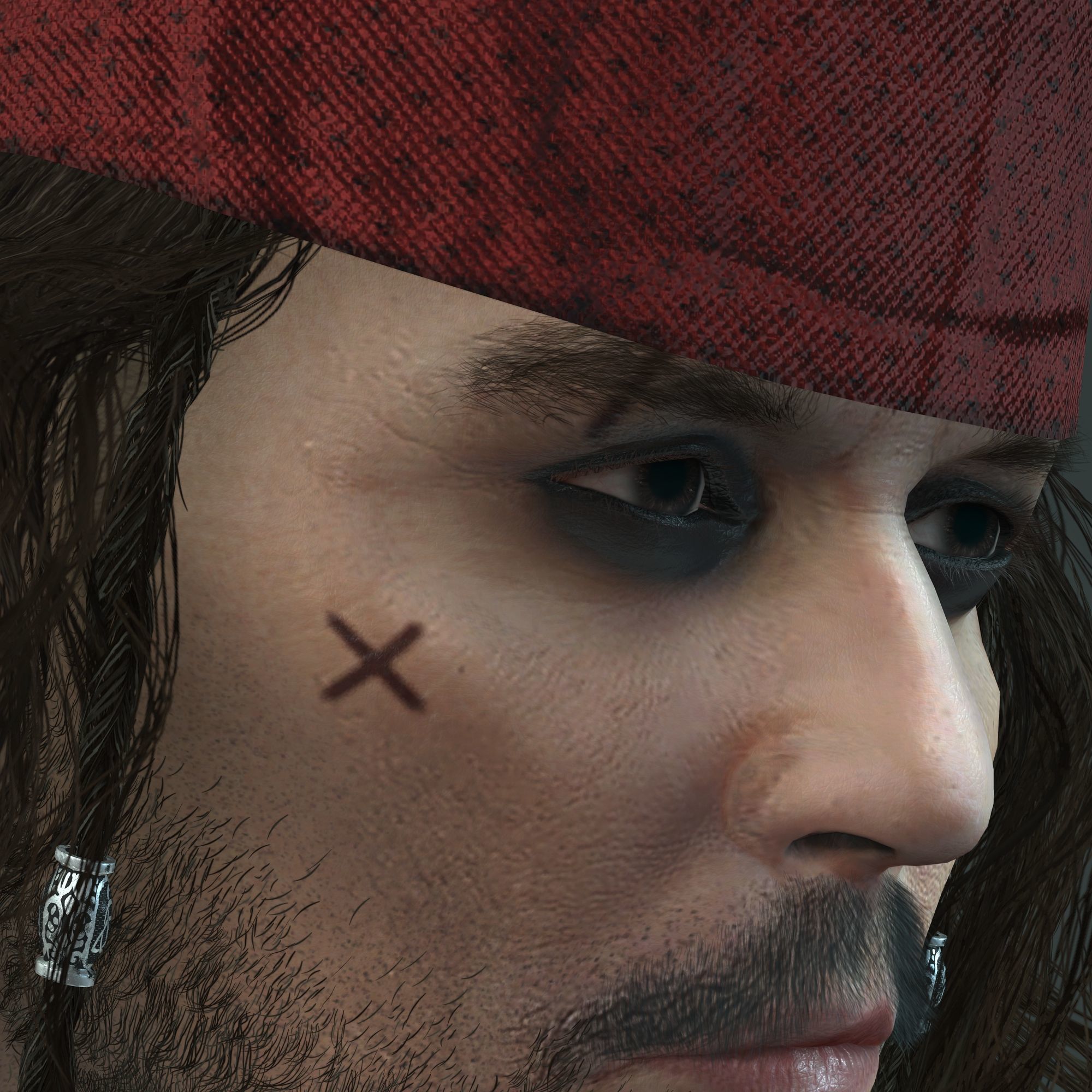 Johnny Depp 3D Model Low-poly 3D model Low-poly 3D model_3