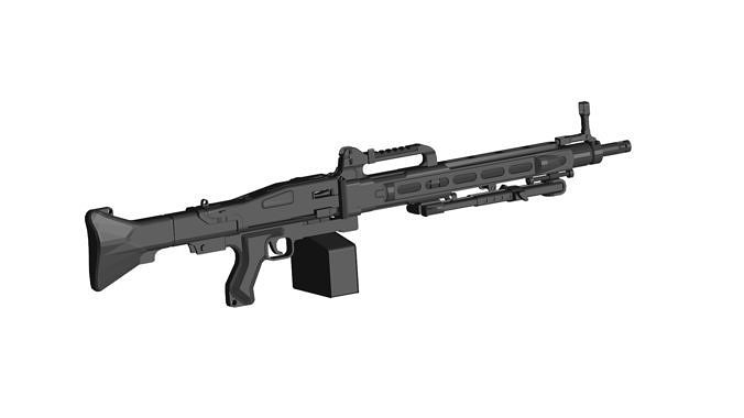 CETME Ameli machine gun 3D model