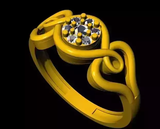 Cluster Ring 3dm file