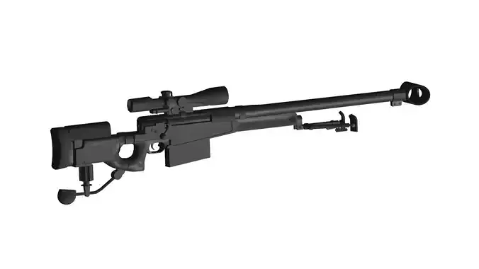 Accuracy International AW50 3D model
