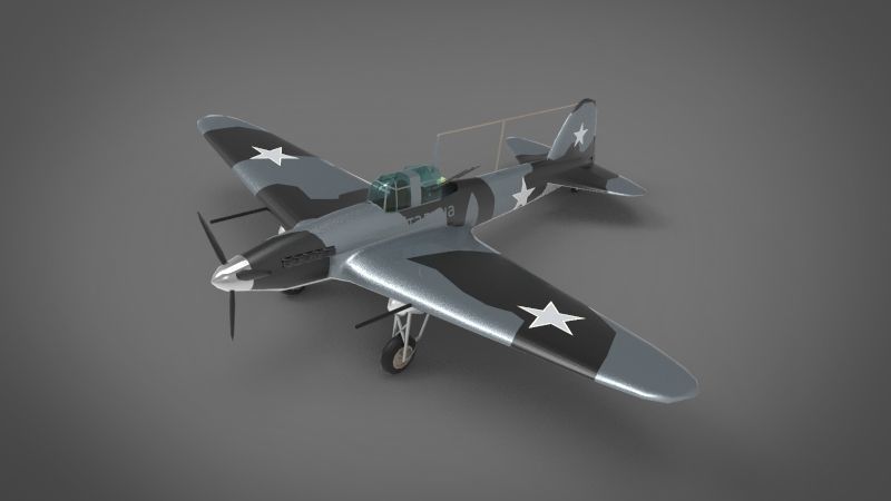 Ilyushin Il-2 Sturmovik 3D model_4