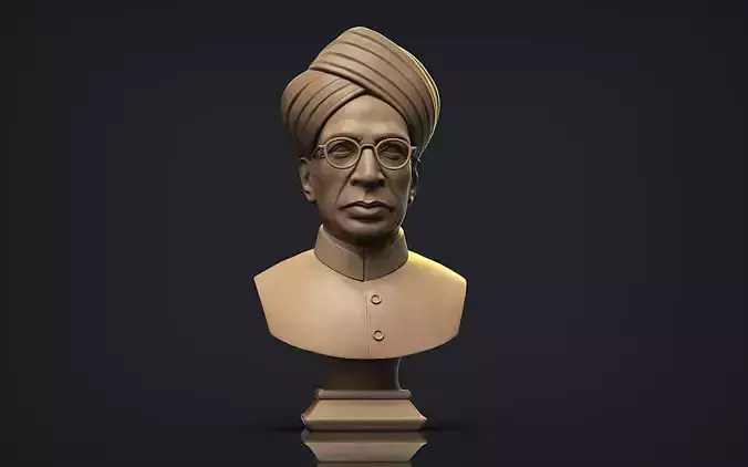 Sarvepalli Radhakrishnan Bust 3D print model