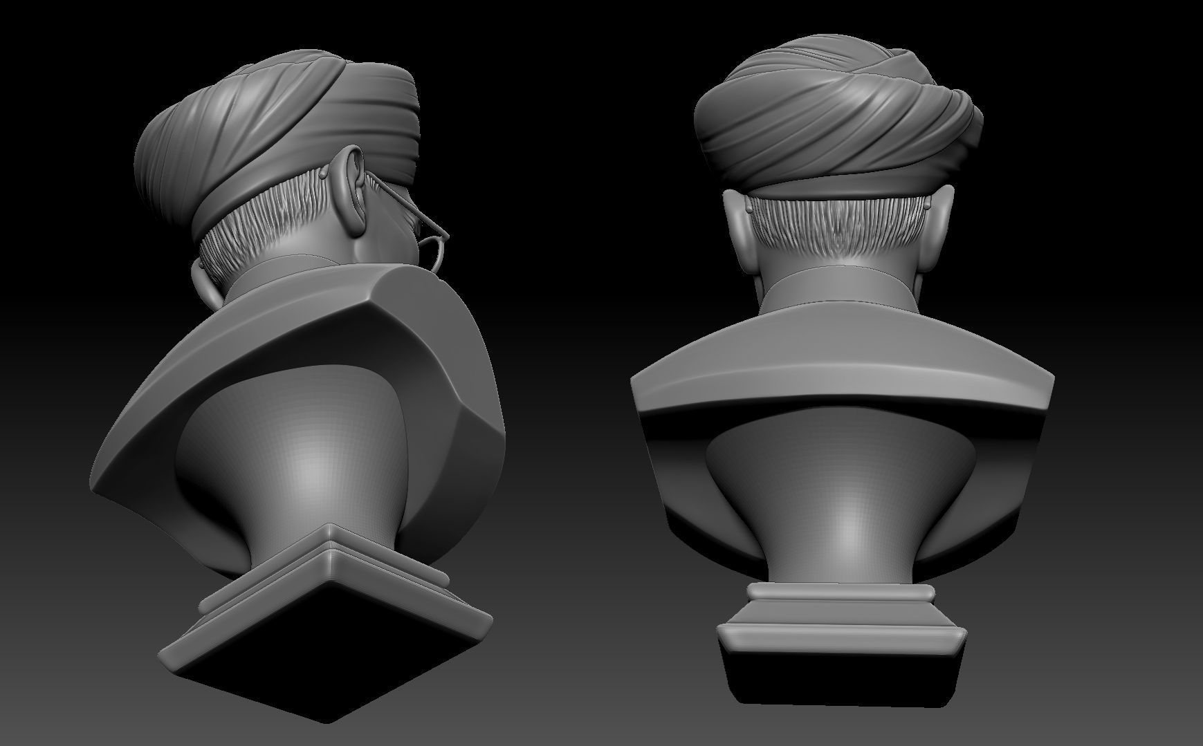 Sarvepalli Radhakrishnan Bust 3D print model_15