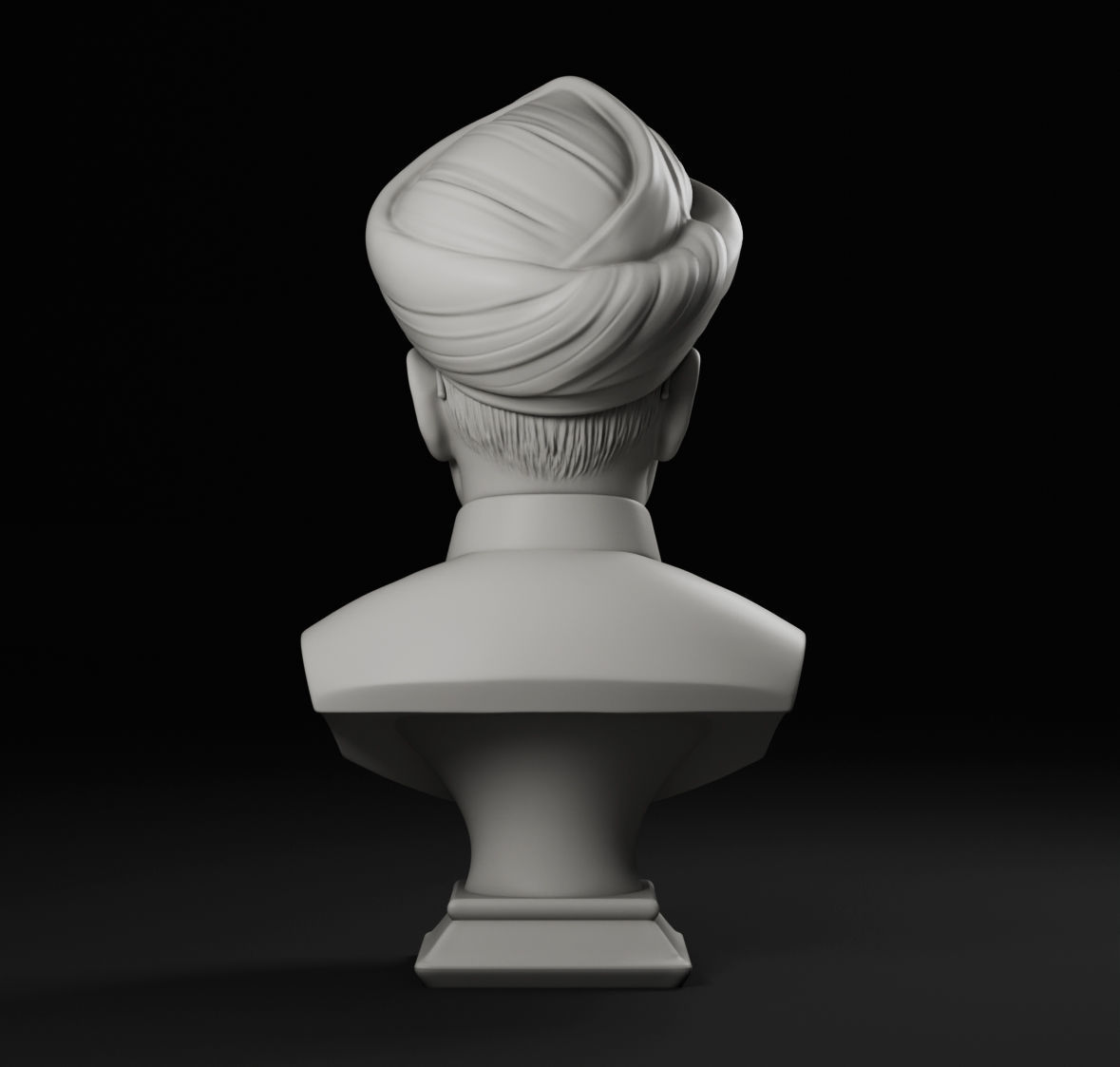 Sarvepalli Radhakrishnan Bust 3D print model_7