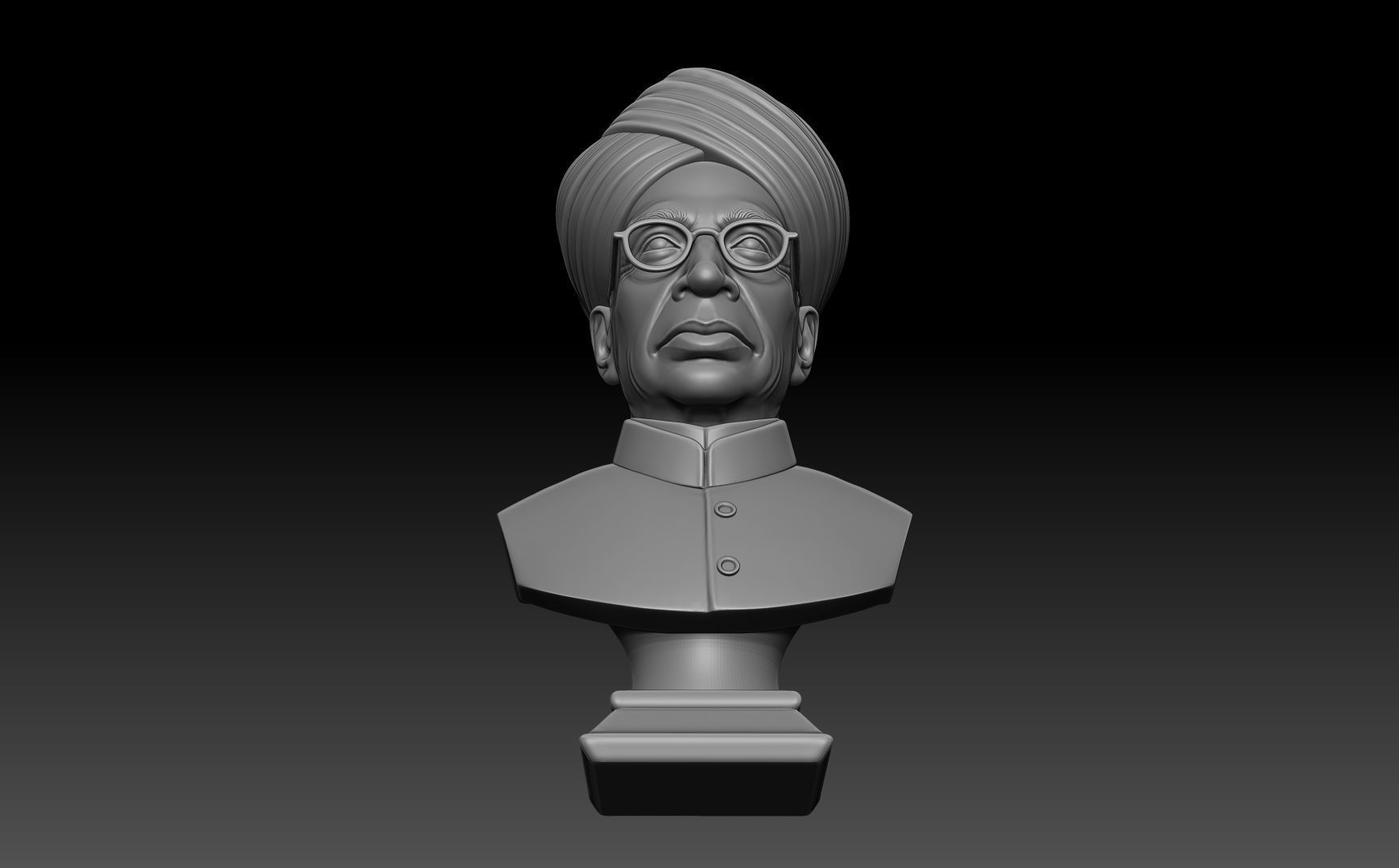 Sarvepalli Radhakrishnan Bust 3D print model_11